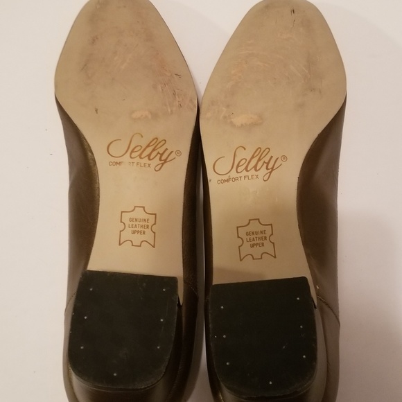 Selby Shoes Selby Womens Leather Slipon Heels Size 7 4a6a Poshmark